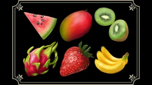 Discount Set of Fruit Sub Badges for new streamers