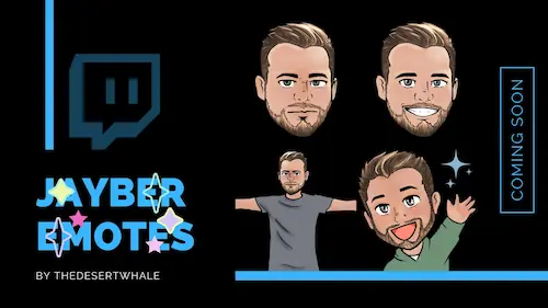 Set of 4 Emotes for Jayber on Twitch