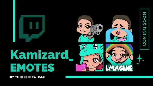 Set of 4 Emotes for Kamizard on Twitch