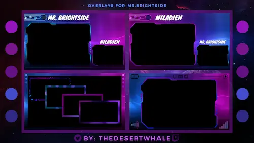 Package of Stream Overlays for Mr Brightside on Twitch