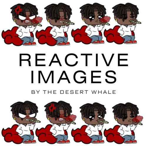 For PNGTubers! Set up these reactive images to respond to your voice input.