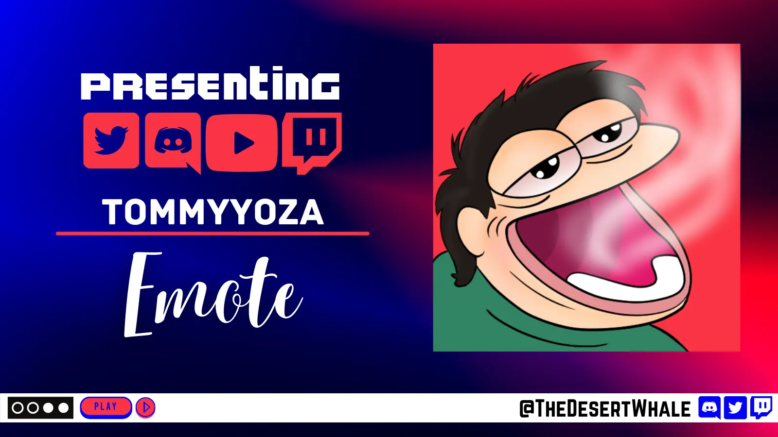 A new smoking emote for TommyYoza on Twitch